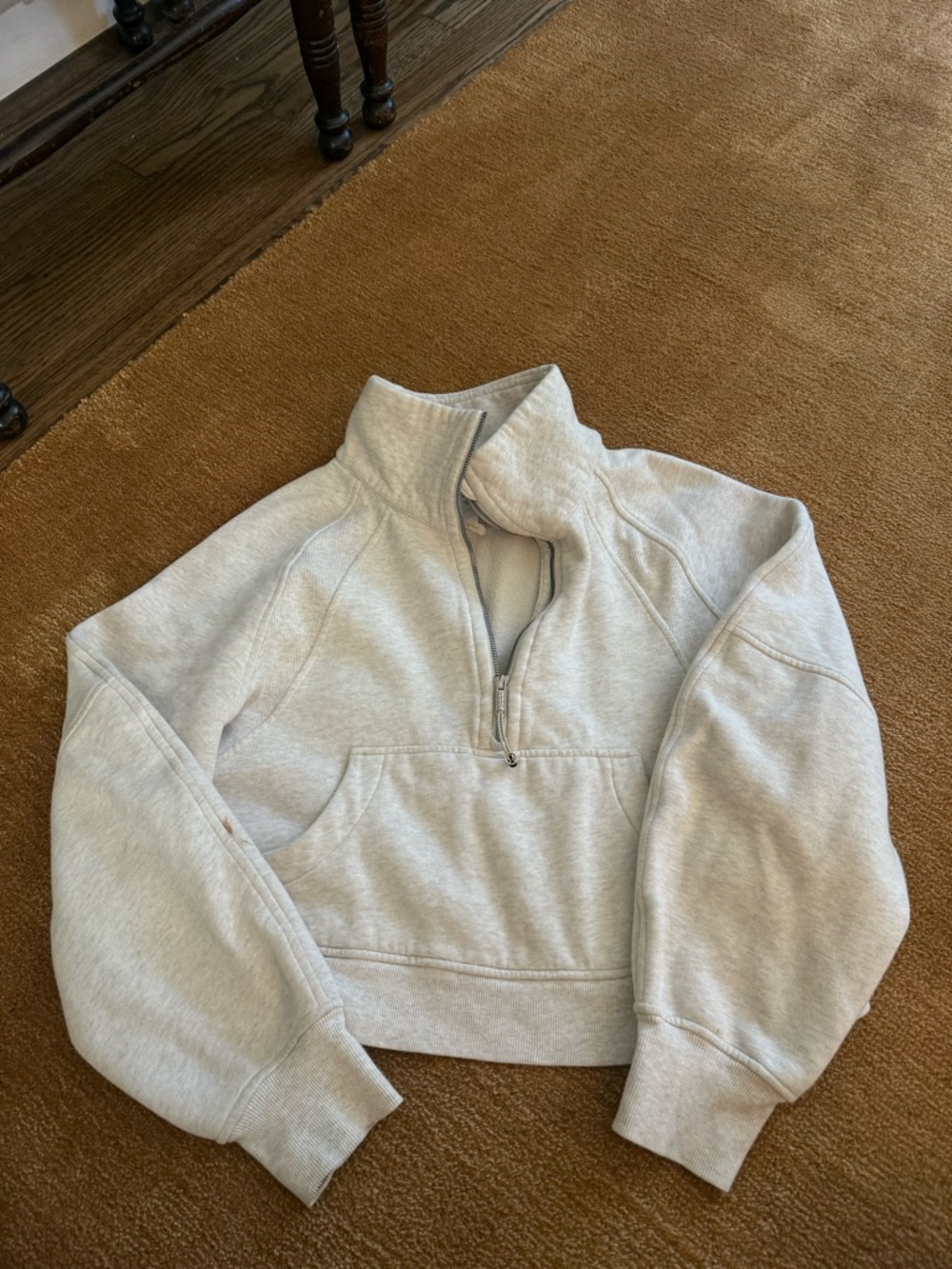 lululemon athletica Oatmeal Heather Full-Zip Hoodie